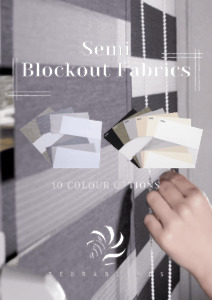 Semi Blockout Roller Blinds Fabric: Semi Blockout Zebra Blinds - 10 Colour Options Available