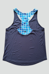 Splash + Navy - Splashback Singlet