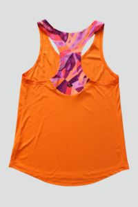 Tops: Dawn + Orange - Splashback Singlet