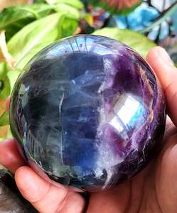 Spheres 1: Rainbow Fluorite Sphere
