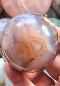 Holly Flower Agate Sphere