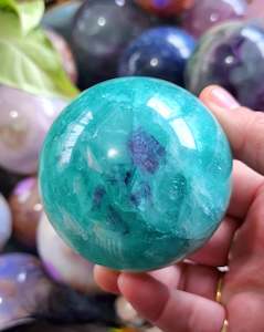 Spheres 1: Aqua Fluorite Sphere