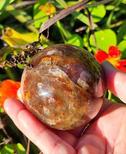 Garden Quartz & Fire Quartz Mix Sphere