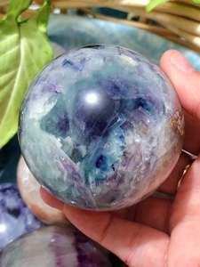 Spheres 1: Rainbow Fluorite & Mica Sphere