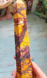 Large Mookaite Jasper Tower