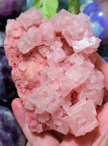 Rare Pink Halite Cluster