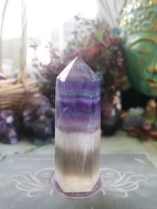 🌈Banded Fluorite Point #4