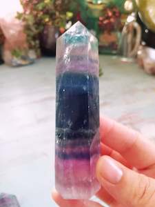 Points: 🌈Rainbow Fluorite Point