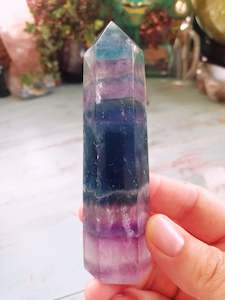 🌈Rainbow Fluorite Point