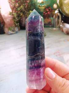 Rainbow Fluorite Point