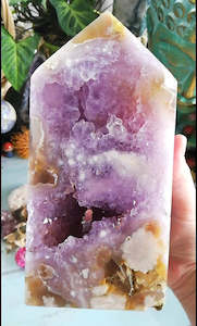 Huge Amethyst & Flower Agate Tower