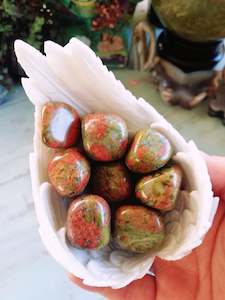 Tumbles: 💗💚Unakite Tumbles