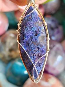 Purple Moss Agate Pendant