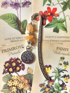 Yellow Aventurine Tree of Life Bookmark
