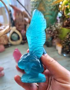 Carvings 2: Turquoise Cats Eye Sleeping Angel