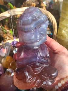 Carvings 2: Rainbow Fluorite Buddha