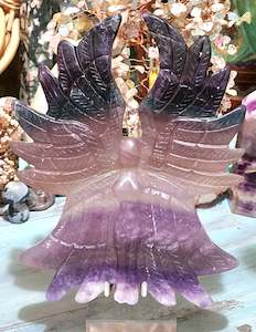 Carvings 2: Large Rainbow Fluorite Angel