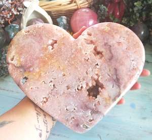 💗Massive Pink Amethyst Heart