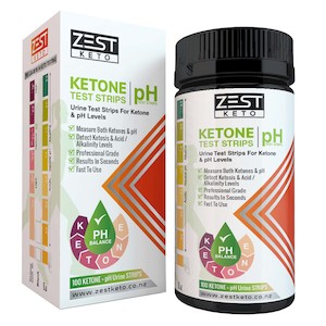 Keto Testing Options: Keto + pH Strips | 100 Premium Ketone & pH Urinalysis Test Strips