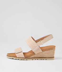 Products: Kift W Natural Fabric Sandals by Ziera at Ziera NZ