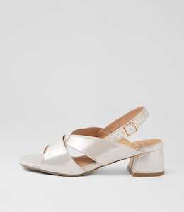Products: Carlen W Nude Shimmer Leather Sandals by Ziera at Ziera NZ