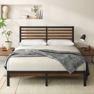 Kai Bamboo and Metal Bed Frame