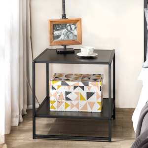 Living: Zinus Studio Side Table Set - Black