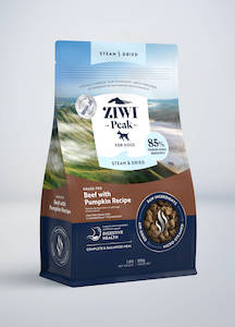 Steam & Dried Beef with Pumpkin Recipe for dogs