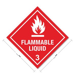 Signage: Flammable Liquid Sign (Hazardous Substance)