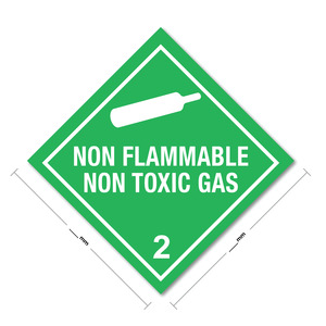 Non Flammable Non Toxic Gas Sign (Hazardous Substance)