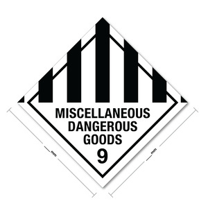 Miscellaneous Dangerous Goods Sign (Hazardous Substance)