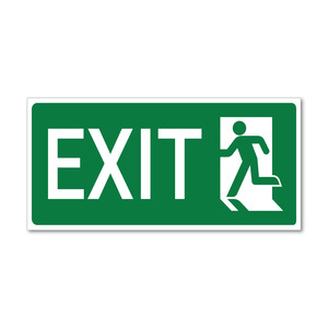 Signage: Exit Man Sign