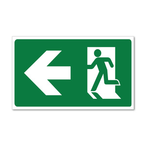 Signage: Exit Left Sign