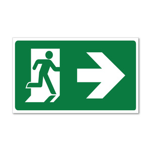 Signage: Exit Right Sign