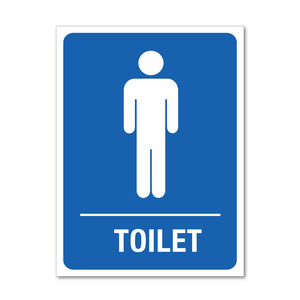 Signage: Male Toilet Sign