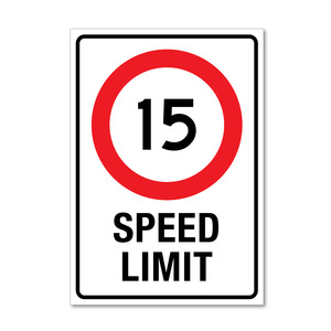 15 Speed Limit Sign