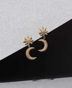 Moonlight Earrings - 22k Gold Vermeil