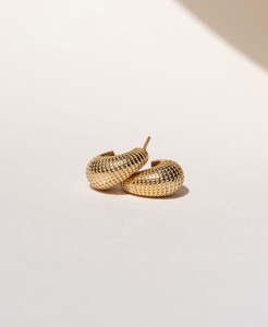 Hoop Earrings: Nova Hoops - 22k Gold Vermeil