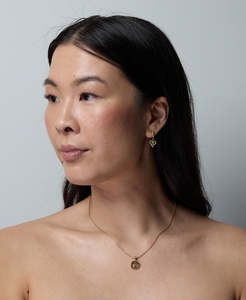 Lockets Pendants: Communication Chakra Necklace - 22k Gold Vermeil