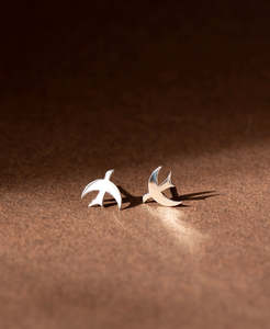 13th Birthday: Moonbird Studs - 925 Sterling Silver