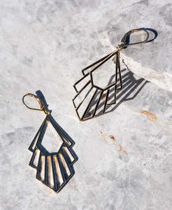 Earrings: Flossie Earrings - 22k Gold Vermeil