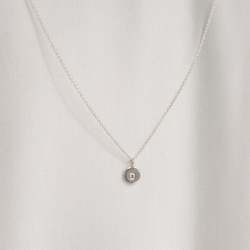 Necklaces: Silver Letter Necklace