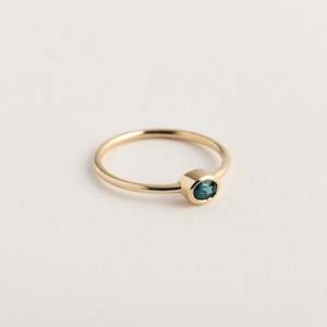 Stackers: Oval Blue Sapphire Ring
