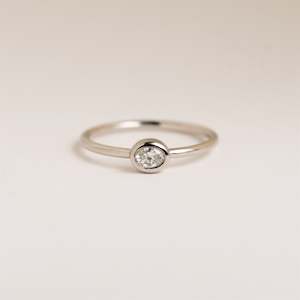 Stackers: Oval Diamond Ring
