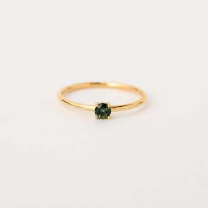 Stackers: Round Claw Set Green Sapphire