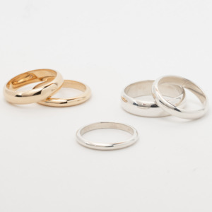 Rings: Half Round Wedding Band