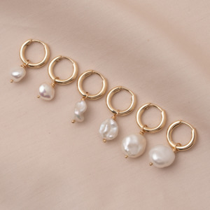 Baroque Pearl Huggies