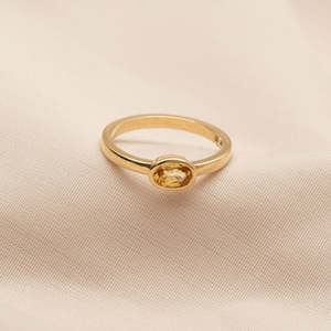 Ready To Wear: East-West 0.57ct Oval Yellow Sapphire