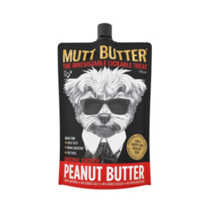 Birds and Animals: Mutt Butter – Squeezy Peanut Butter Original