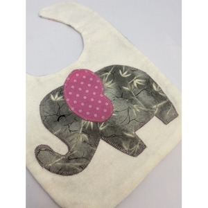 Ellie the Elephant – Handcrafted Bib